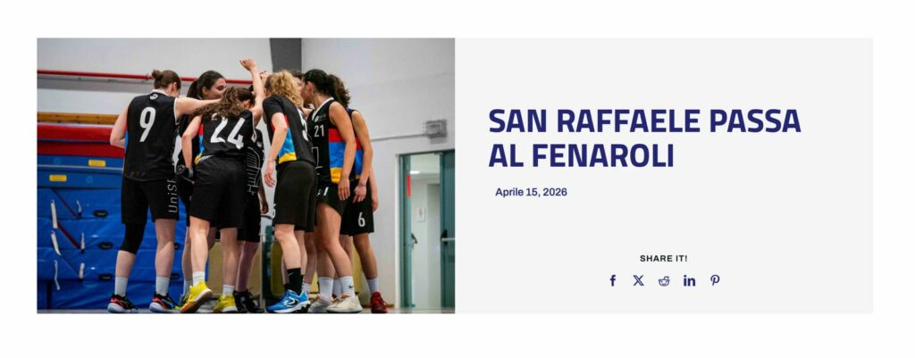 Campionati universitari sportivi di basket femminile, San Raffaele passa al Fenaroli