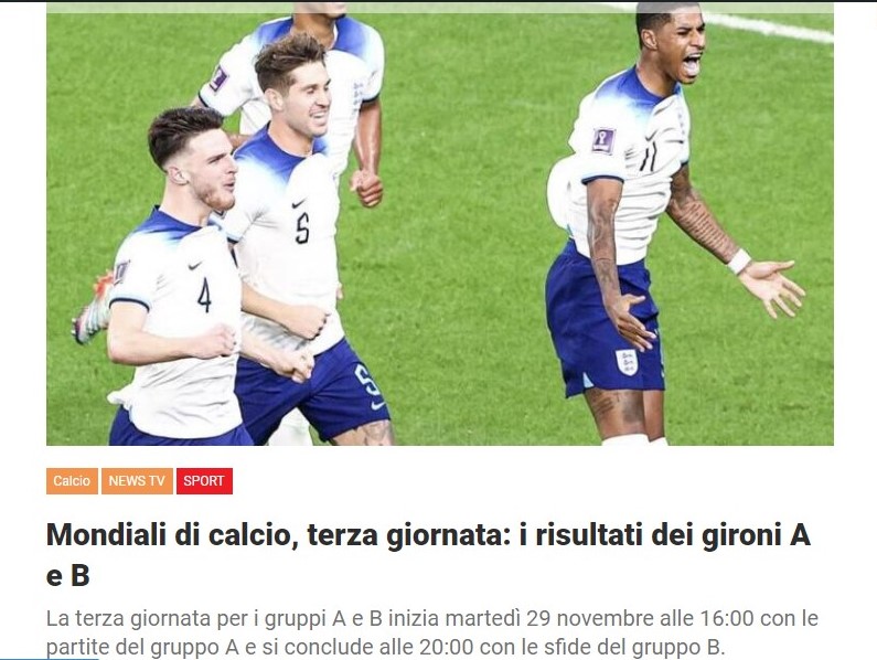 Mondiali di calcio, terza giornata: i risultati dei gironi A e B