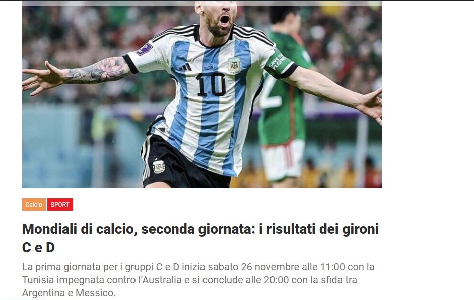 Mondiali di calcio, seconda giornata: i risultati dei gironi C e D