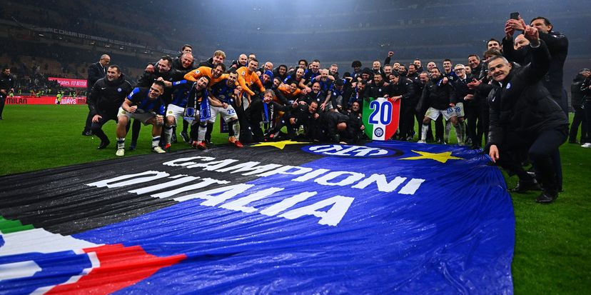 Calcio, l'Inter è Campione d'Italia
