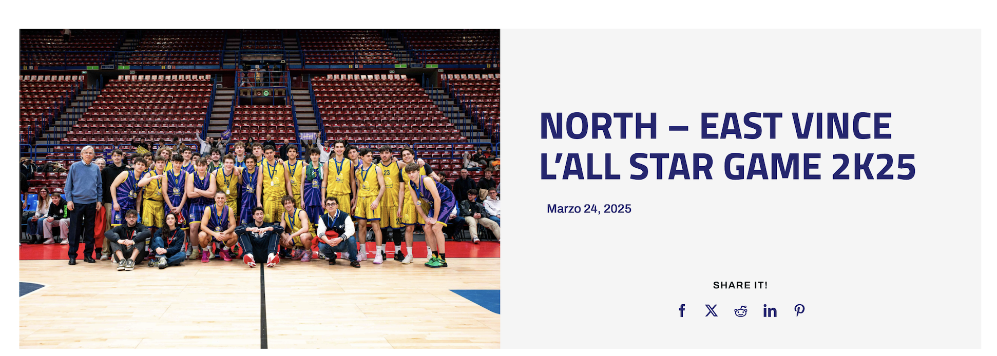 Campionati universitari sportivi di basket maschile, North-East vince l'All Star Game 2K25