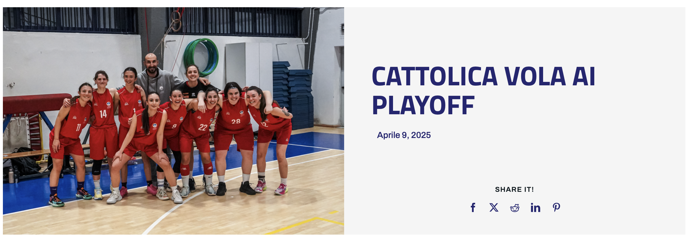 Campionati universitari sportivi di basket femminile, Cattolica vola ai playoff