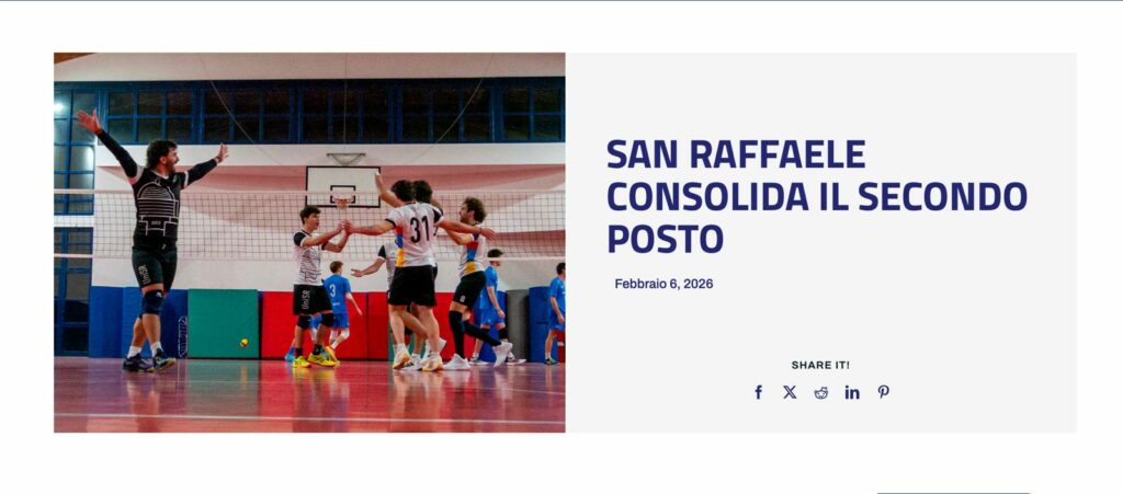 Campionati universitari sportivi di pallavolo maschile, San Raffaele consolida il secondo posto