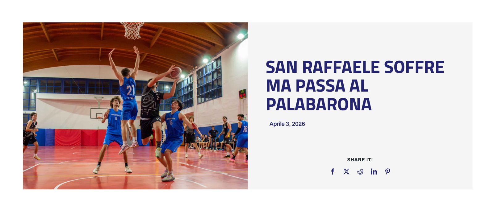 Campionati universitari sportivi di basket maschile, San Raffaele soffre ma passa al PalaBarona