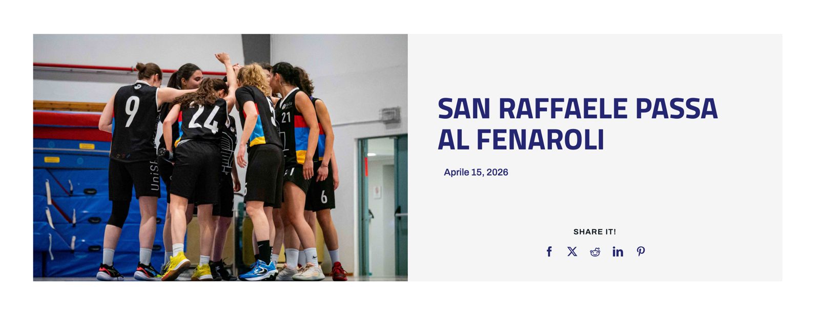 Campionati universitari sportivi di basket femminile, San Raffaele passa al Fenaroli