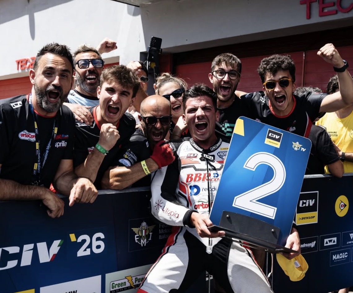 Doppio podio per il team BBR Corse e Samuel Di Sora nel 3° round del CIV SportBike