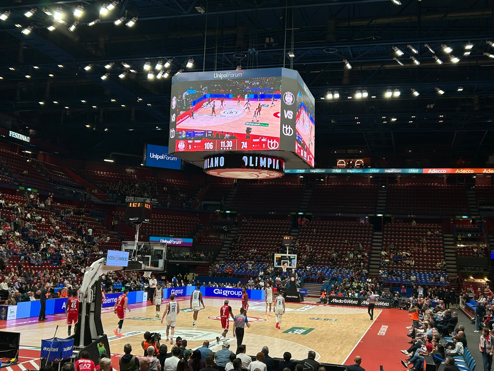 LBA, Olimpia Milano-Nutribullet Treviso 106-77, terza vittoria in campionato per la squadra di coach Poeta